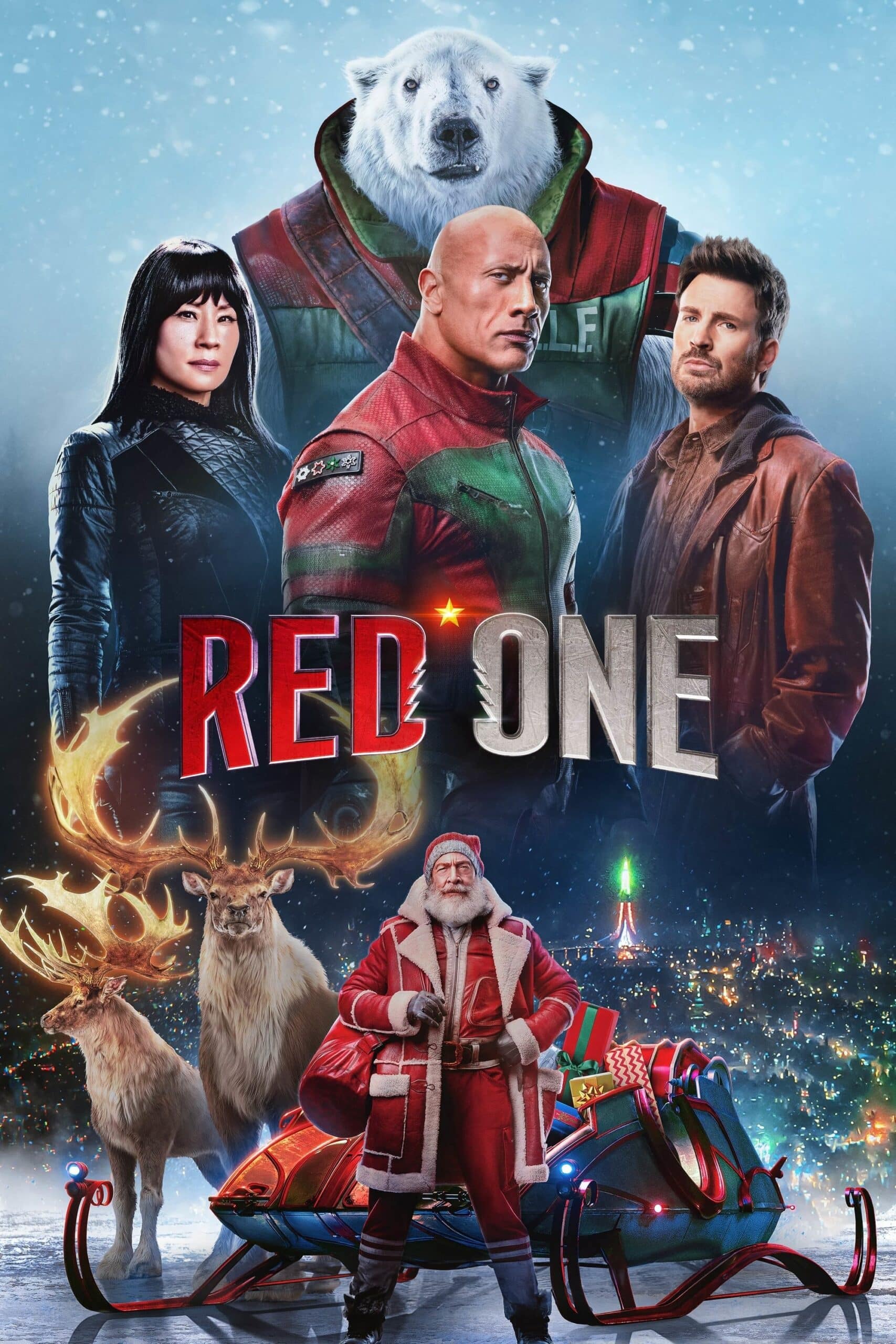 Free Red One (2024) (Hindi + English) Dual Audio Movie HD 