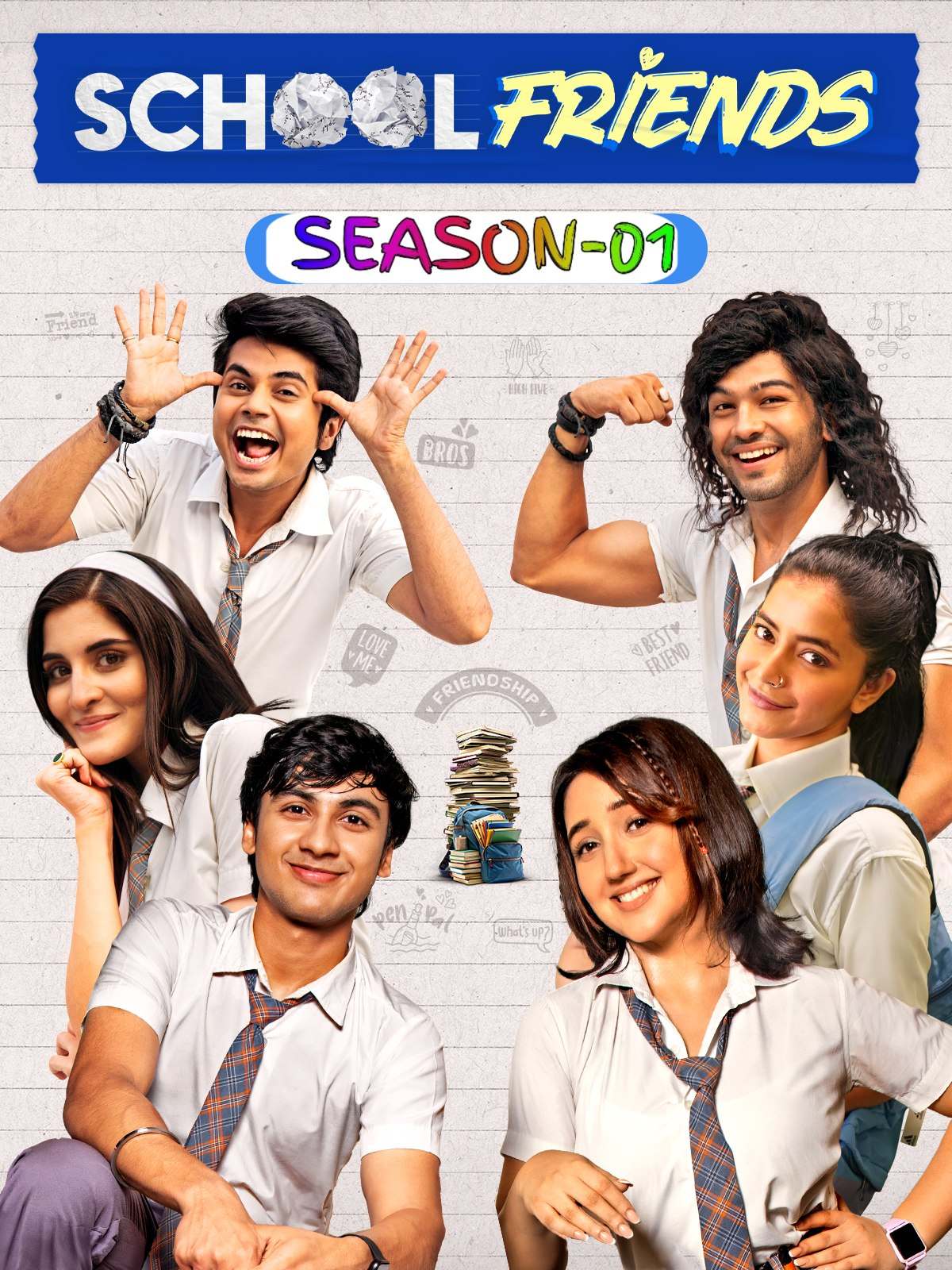 Free School Friends S03 (2025) Hindi Completed Web Series HEVC ESub